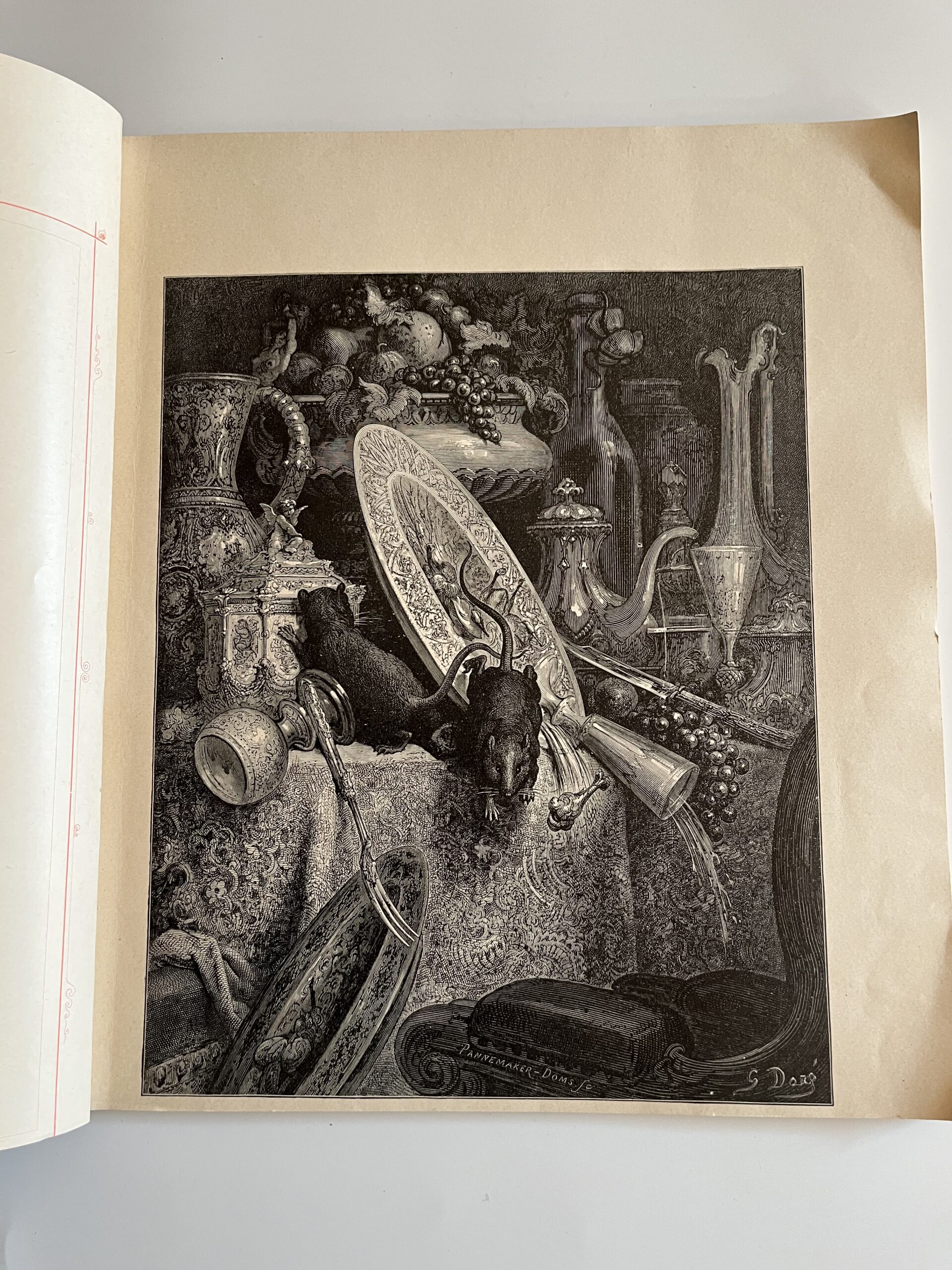 Kniha - Čtrnáctero bájek Lafontainových s illustracemi, r.1895 - Obrázek 4