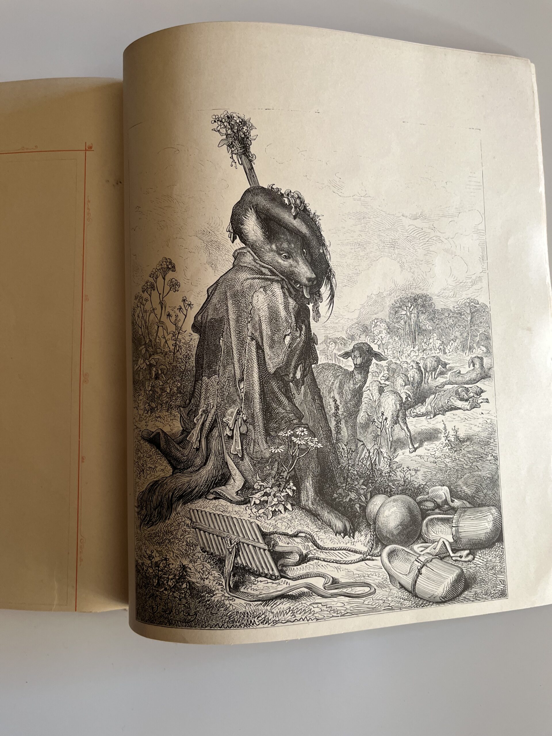 Kniha - Čtrnáctero bájek Lafontainových s illustracemi, r.1895 - Obrázek 9