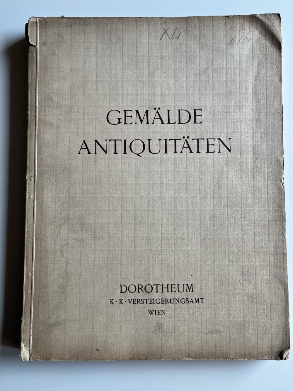 Historický aukční katalog vídeňského aukčního domu 1916