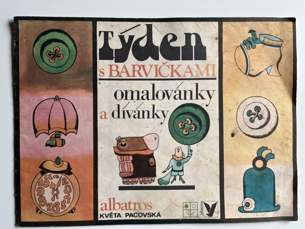 Omalovánky a dívánky - Týden s barvičkami, Květa Pacovská 1979