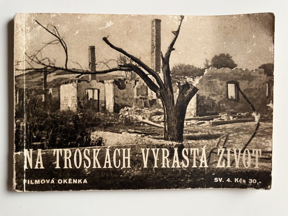 Kniha Na troskách vyrastá život, autor Ján Kadár 1946, Filmová okénka