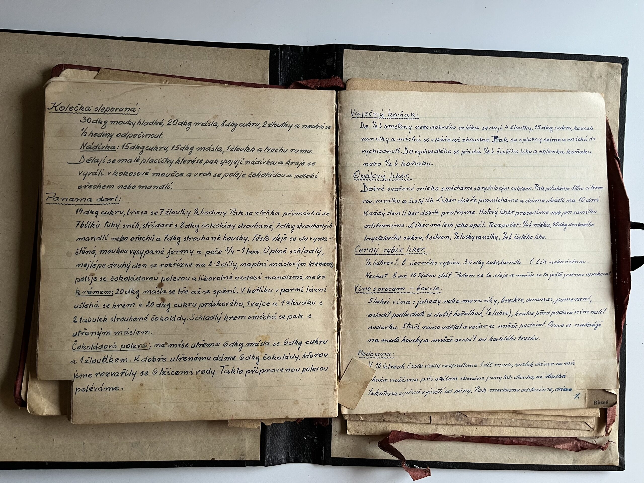 Sešit s tvrdými deskami - Kuchařské předpisy, 2.pol.20.st. - Obrázek 8