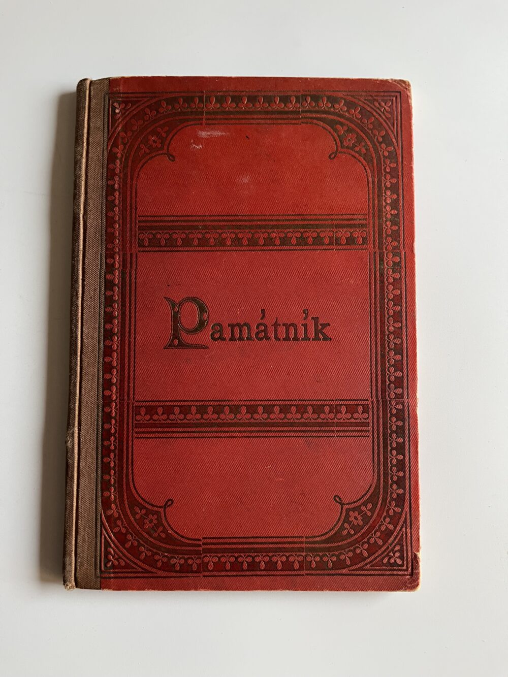 Starožitný památník s verši, básničkami, texty, tlačené obrázky