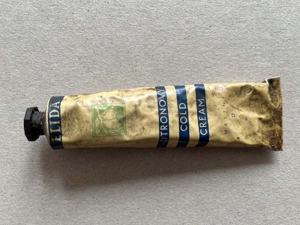 Tuba ELIDA s obsahem - Citronový krém mastný, 1.pol.20.stol.