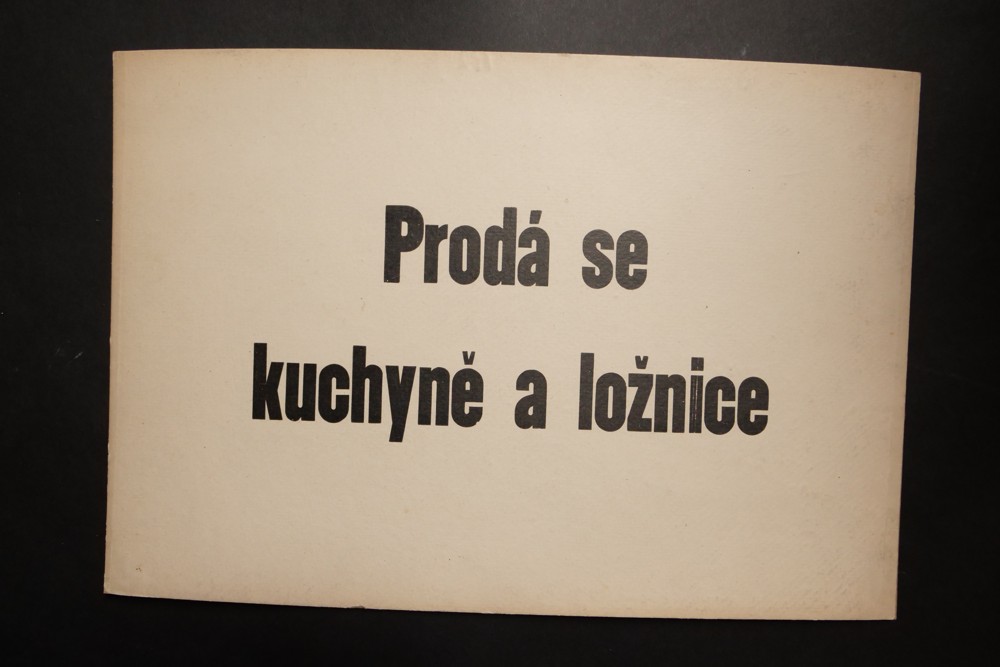 Cedule - Prodá se kuchyně a ložnice 1.po.20.stol.