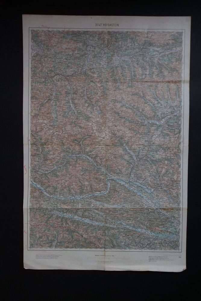 Rakousko-uherská vojenská mapa - Hofgastein, 1915
