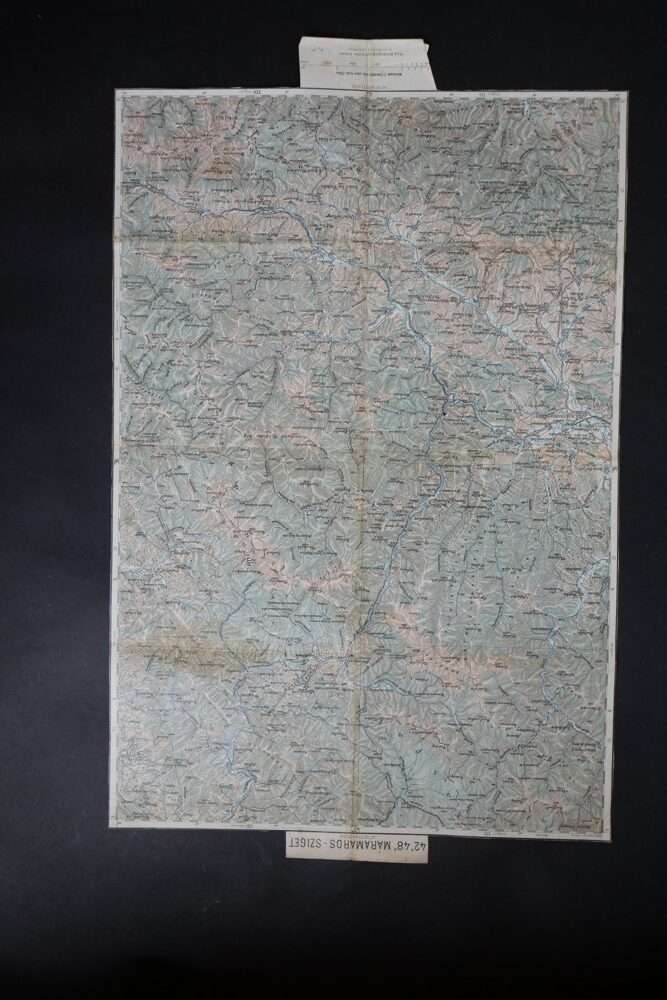 Rakousko-uherská vojenská mapa - Máramaros-Sziget