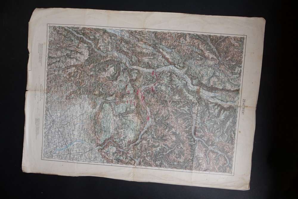 Rakousko-uherská vojenská mapa - Trient
