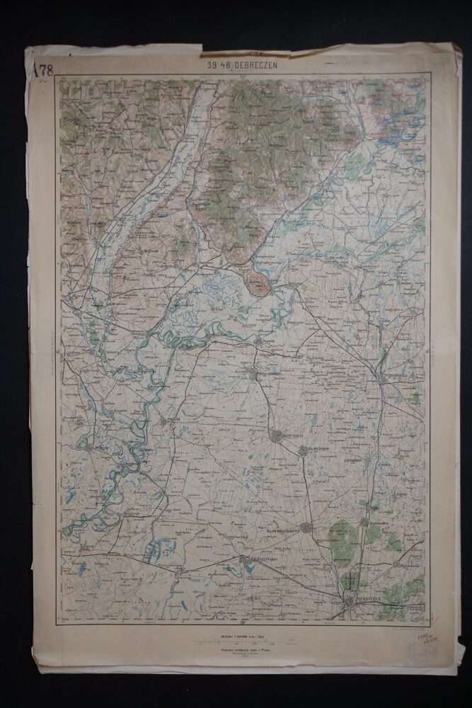 Vojenská mapa - Debreczen, 1924