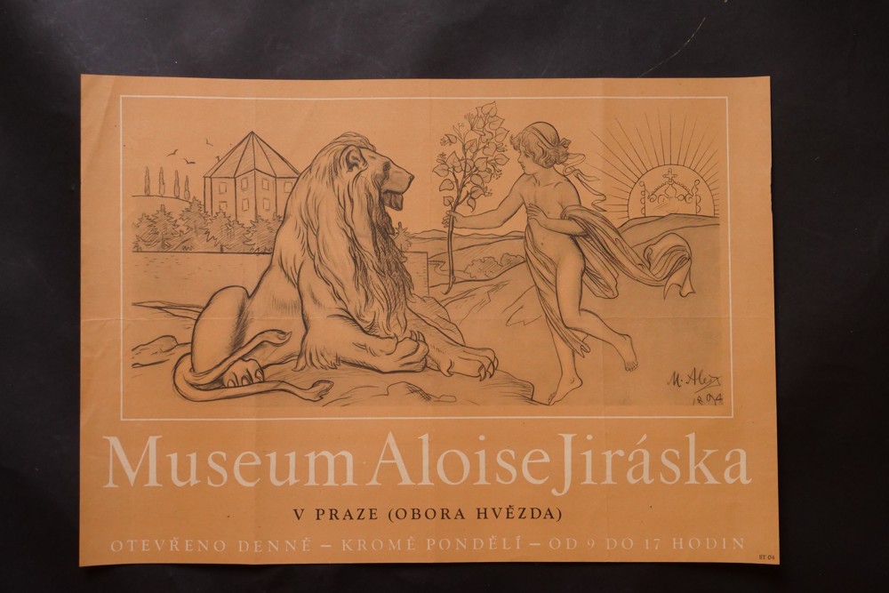 Informační plakát - Museum Aloise Jiráska, malíř M. Aleš