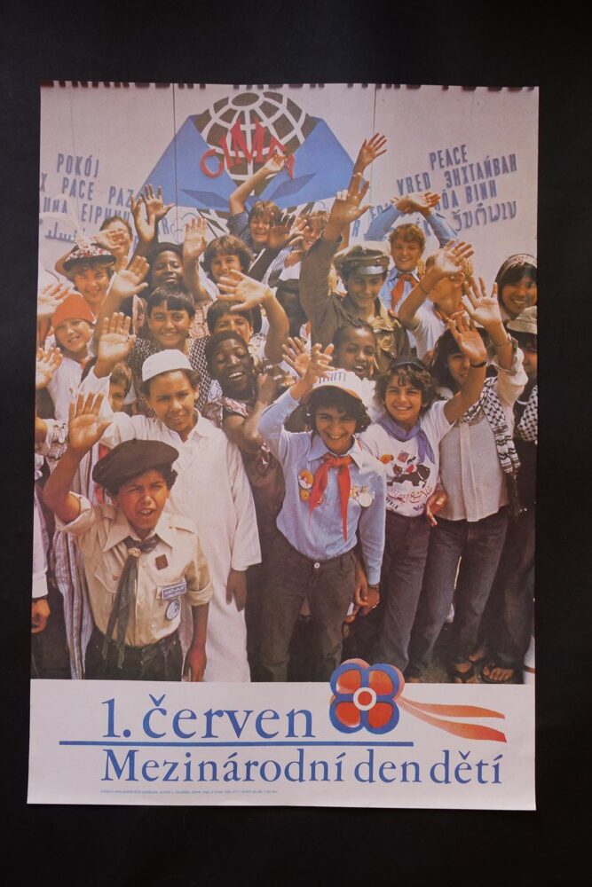 Plakát - 1.června Mezinárodní den dětí, autor Odvárka 1985