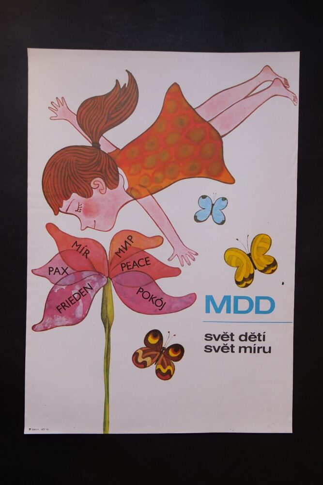 Plakát MDD svět dětí - svět míru