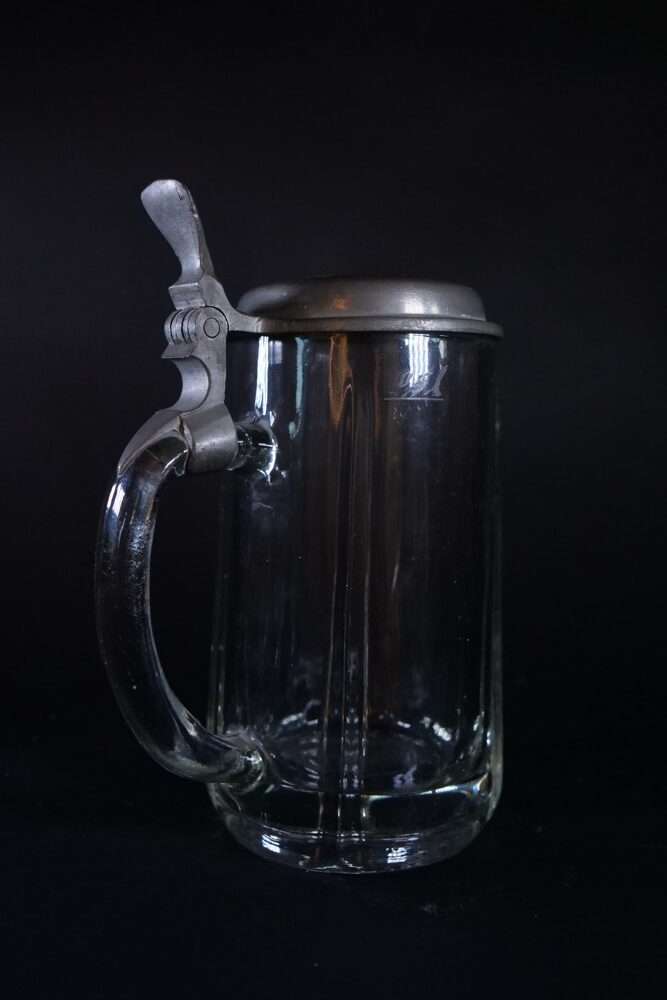 Starožitný tuplák na pivo, značený, korbel